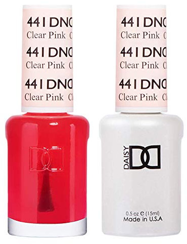 DND Duo Gel & Nail Polish Set - Clear Pink 441-2x15ml