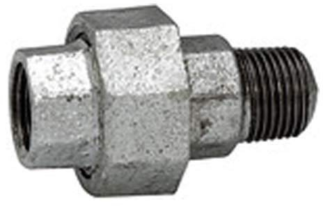 RIEGLER 113173-TFV 331-34-D Verschraubung 331, IG/AG, Rp/R 3/4, schw. Temperguss feuerverz., 1Stk
