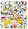 Snoo-py Stickers Cartoon Waterproof Laptop Sticker Impermeabile Laptop Sticker Skateboard Snowboard Auto Bicicletta Bagagli