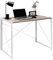 House of Home Folding Computer Desk – White Compact Space-Saving Workstation for Small Rooms, Foldable Study Table for Home Office or Bedroom, 75H x 100W x 50D cm, No Assembly Needed