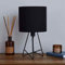 EEMKAY® New Black Finished Tripod Base Mini Hester Black Table Lamp with Matching Drum Shade Home Decor M-21