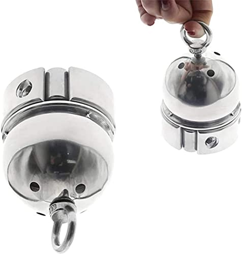 Edelstahl CBT Hodenring 800g Hodengewicht Anhänger Ring Hodenschloss Cock Ring Körper Bondage Ball Stretchers Sexspielzeug für Keuschheit der Männer