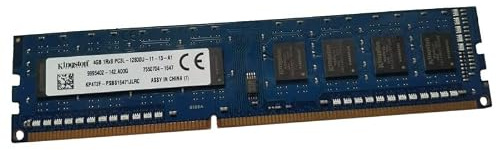 4Go RAM DDR3 PC3L-12800U Kingston 9995402-142.A00G DIMM PC Bureau