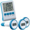 infactory Teichthermometer: 3 digitale Teich- und Poolthermometer mit LCD-Funk-Empfänger, IPX8 (Funkthermometer Pool, Elektronische Poolthermometer, Unterwasser)