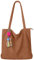 FITDON cord Tasche Damen Umhängetasche mit Reißverschluss, Groß Shopper Tasche Schultertaschen Tote Bag Handtasche, Braun