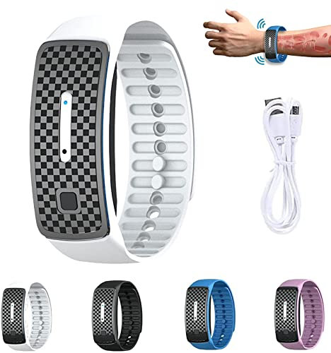 2 Stück Matteo Ultraschall-Körperform-Armband, UltraSonic LymphDrainage Slimfit-Armband, Magnetarmband für alle Männer und Frauen (Weiß)