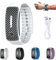2 Stück Matteo Ultraschall-Körperform-Armband, UltraSonic LymphDrainage Slimfit-Armband, Magnetarmband für alle Männer und Frauen (Weiß)