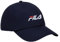 FILA Unisex Baseballmütze Speed Logo Baumwolle Twill Slouch verstellbar, Marineblau, Einheitsgre