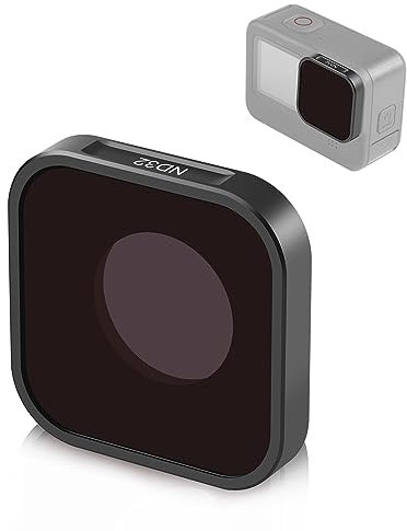 PULUZ ND32 Objektivfilterschutz für GoPro Hero13 / Hero 12 / Hero11 / Hero11 Mini / HERO10 / HERO9 Schwarz: Neutraldichteobjektiv-Set, Aluminiumlegierung und optisches gehärtetes Glas