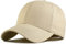 Baseballkappe in Übergröße, XXL, Baumwolle, großer Kopf, einfarbig, große Kopfmütze, Übergröße, verstellbar, 58,4 - 64,8 cm, Khaki, XXL