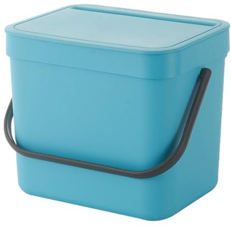 sophisticated Poubelle À Compost en Plastique pour E Cuisine 3 litres Poubelle Suspendue Poubelle De Cuisine Seau À Compost avec Couvercle Et Poignée