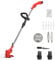Rasentrimmer mit Akku, 12V Akku Freischneider mit 2000 mAh Eingebauter Akku, 3 In 1 Elektrisch Rasentrimmer, 450W Leistungsstarker Motor & Handgeführter