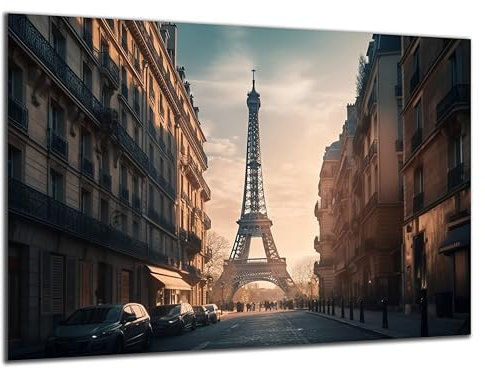 DARO Design - Wand-Bild 6mm HDF 70x50 cm Paris - Wand-Deko Bilder Wohnzimmer