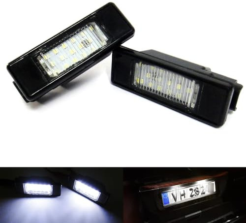 RZG 2x LED Kennzeichenbeleuchtung Weiß Canbus für MB Sprinter 906 Viano Vito W639 Scudo Ulysse Note NV200