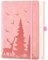 ZXHQ 365 Seiten A5 (15,8 x 21,5 cm) Liniertes Notizbuch - College-Ruling, Ledergebundener Einband, 100 g/m² dickes Papier, feine Innentasche - Pink