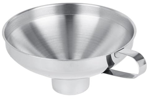 MAGICLULU Stainless Steel Monaural Funnel for Chutney Preserving Wide Mouth Funnel for Household