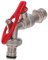 Lurrose robinets de cuisine en alliage de zinc robinet mural extérieur robinets de support mural pour robinet rouge