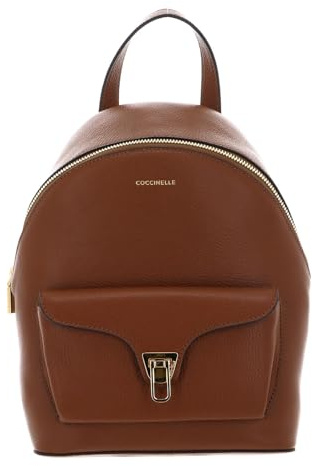 Coccinelle Leder Freizeitrucksack Beat Generatio Backpack Cognac braun