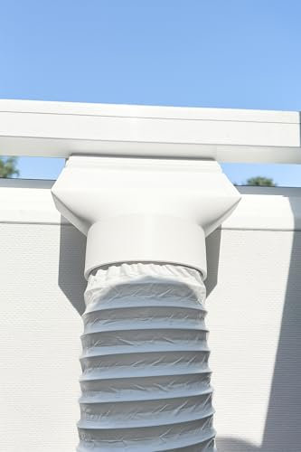 Naturalspring® Klimaanlagen Adapter für mobile Klimaanlagen Schlauch | Abluftauslass für Dach-, Kipp- und Schwingfenster | Klimaanlagen-Schlauch-Adapter, universal passend (Horizontal 14,5–15 cm)