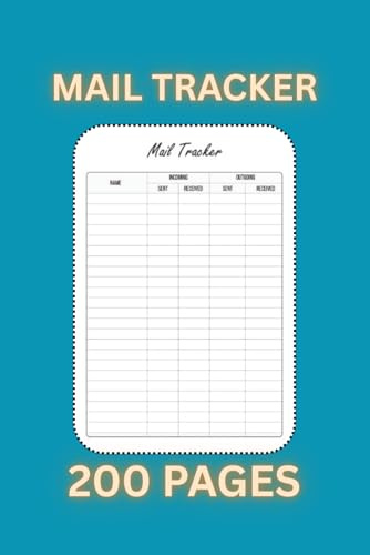 Mail Tracker Log Book: 200 Pages to Record Incoming and Outgoing Mail | 6 × 9 Inch Organizer for Home, Office, and Business Use