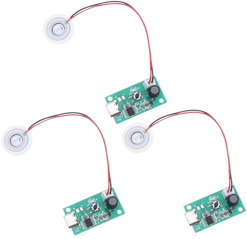 Tofficu 3Pcs Ultrasonic Atomization Module and Fogger Repair Kit USB Circuit Board for Indoor Plant and Desktop Humidifiers