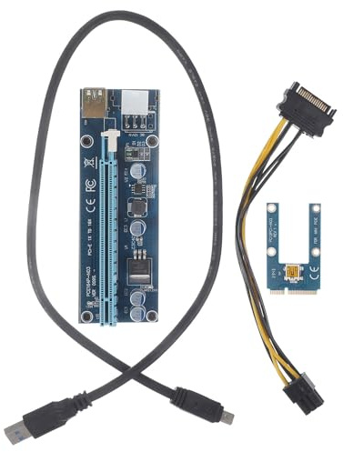 CLISPEED Externe Gpu Dock für Laptop Grafikkarte mit Pcie Mining Grafikkarte Anschluss und USB 3.0 Kabel zur Verbesserung der Grafikleistung und Multimedia Erfahrung