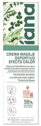 Iana Crema De Masaje Efecto Calor 100 Ml - Wärme- und Entspannungseffekt - Creme - N/A