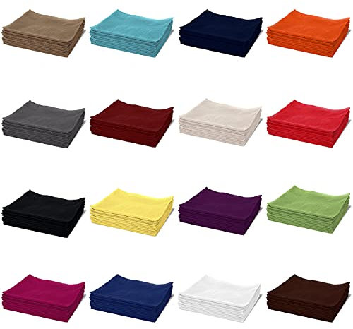 AR Line 10er Pack Gästetücher/Gästehandtücher 30x50 cm 100% Baumwolle 500 g/m², in Farbe: Weiß