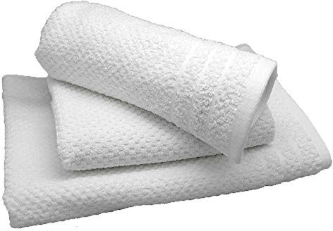 Egeria Hotel Weiss Handtuch 50x100cm - bei 90° waschbar - 100% Baumwolle