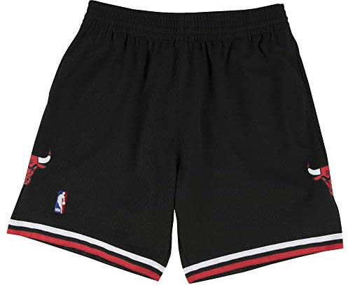 Mitchell & Ness Herren Hose rot/schwarz/weiß L