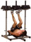 Body-Solid PVLP-156X Powerline-Serie vertikale Beinpresse inkl. 3X 50mm-Adapter und 100kg Hantelscheiben (50mm) (Hantelscheiben Guss (2 Grifflöcher, grau))