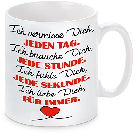 Tasse mit Motiv Modell: Ich liebe Dich für immer