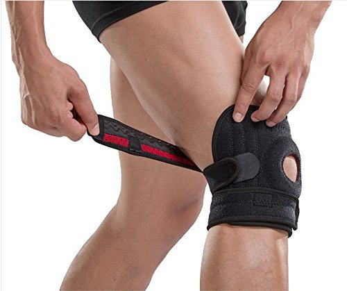 PintoMed Einstellbare Neopren Kniebandage. Mit Kniescheibe stabilisierendes gummipolster für arthritische Schmerzen Meniskus verletzungen Sportverletzungen rehabilitation schutz vor neue Verletzungen
