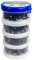 QualGear CCX2-B-400-C 4/6/8/10 mm Cable Clips - Black (Pack of 400)