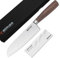 BÖKER SOLINGEN® Core geschmiedetes Santoku Messer mit Kullen 17 cm mit Holzgriff - extrem scharfes Solingen Profi Küchen-Messer in edler Geschenkbox