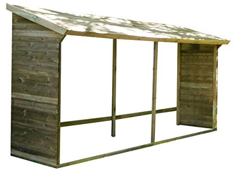 CERLAND Abri-bûches en Bois 203 x 114,5 x 410 cm Memphis - 4,67 -