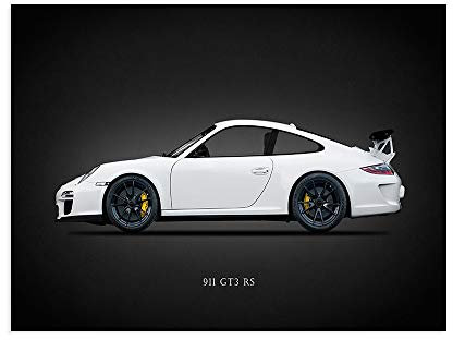 DìMò ART Kunstdruck auf Leinwand, Motiv Rogan, Mark Porsche 911 GT3 RS 2011