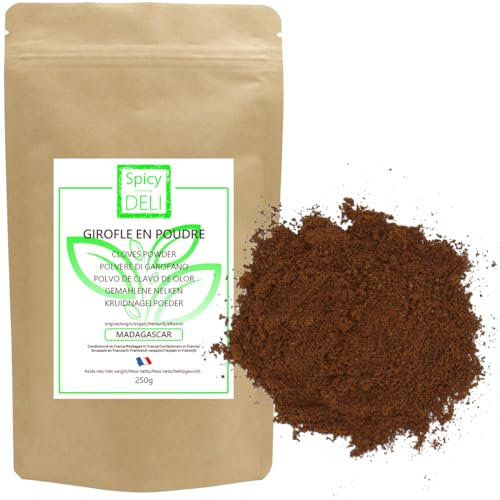 Girofles en poudre de Madagascar Agriculture Durable sachet kraft refermable. (250)