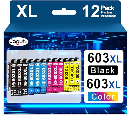 Jagute 603XL Druckerpatronen Kompatibel als Ersatz für Epson 603XL für Patrone