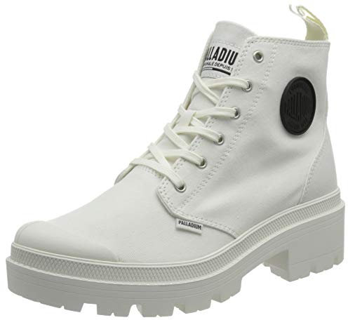 Palladium, PALLABASE TWILL Boots weiblich, weiß, 43, EU