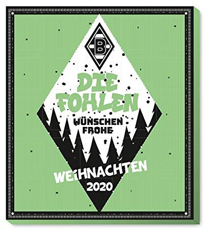 Borussia Mönchengadbach - M´Gladbach - Adventskalender 2021 - Weihnachtskalender Premium mit Poster - 2021 - Kalender - Bundesliga - Fußball