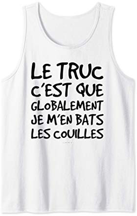 Homme Débardeur Homme Fitness Humour Je M'en Bats Couilles Débardeur
