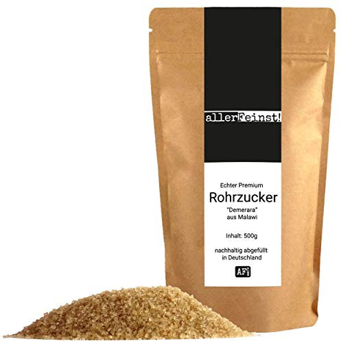allerFeinst! - Echter Premium Rohrzucker aus Malawi (Ostafrika), 1er Pack (1 x 500g)
