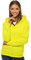 OZONEE Damen Kapuzenpullover Sweatjacke Sweatshirt Farbvarianten Kapuzenjacke Kapuzenpulli Langarm Kapuze Hoodie Sport Style Casual Fitness Basic Training 777/2106B GELB-NEON M