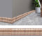 SPORTARC 1 pezzo autoadesivo flessibile stampaggio schiuma, 3D appiccicoso decorativo linee parete battiscopa battiscopa carta da parati bordo impermeabile adesivo da parete, 8 cm x 230 cm