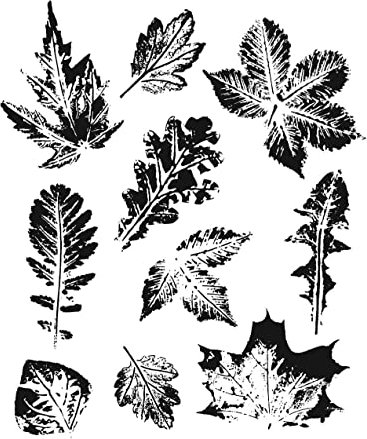 Tim Holtz Cling Stamps 7X8.5-Leaf Prints 2