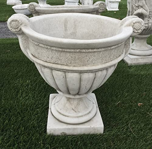 Steinfigurenwelt Gießen Amphore Alton Vase 47 cm grau Englischer Steinguss Pflanzgefäß frostfest