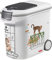 Curver Conteneur à Croquettes Pour Chats - 35L/12KG - Pets Collection - Rangement Hermétique Anti-Odeurs pour Nourriture pour Chats - Conteneur à Roulettes - 28 x 49 x 43 cm