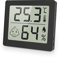 Pitasha Digitales Hygrometer, Innen-Thermometer, Feuchtigkeitsmesser, Raumthermometer, mit Temperatur- und Luftfeuchtigkeitssensor für Zimmer, Zuhause, Büro (Schwarz)