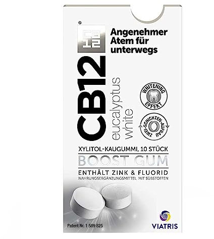 Cb12 Boost Eucalyptus White Kaugummi 10 stk